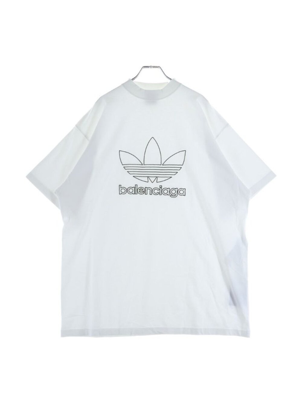Balenciaga Adidas Oversized Tee Logo Embroidery Oversize Short Sleeve T-Shirt
